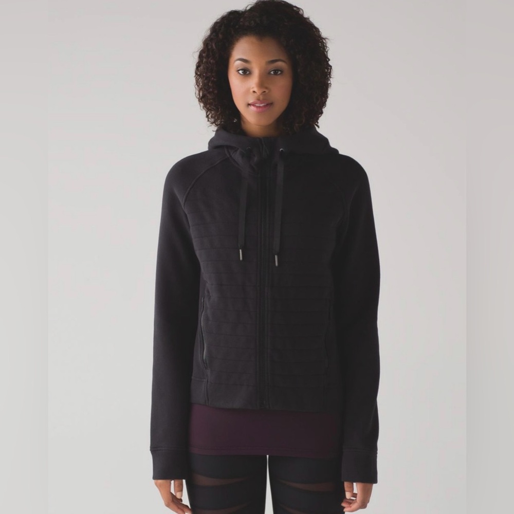 lululemon athletica Fleece be true hoodie, black